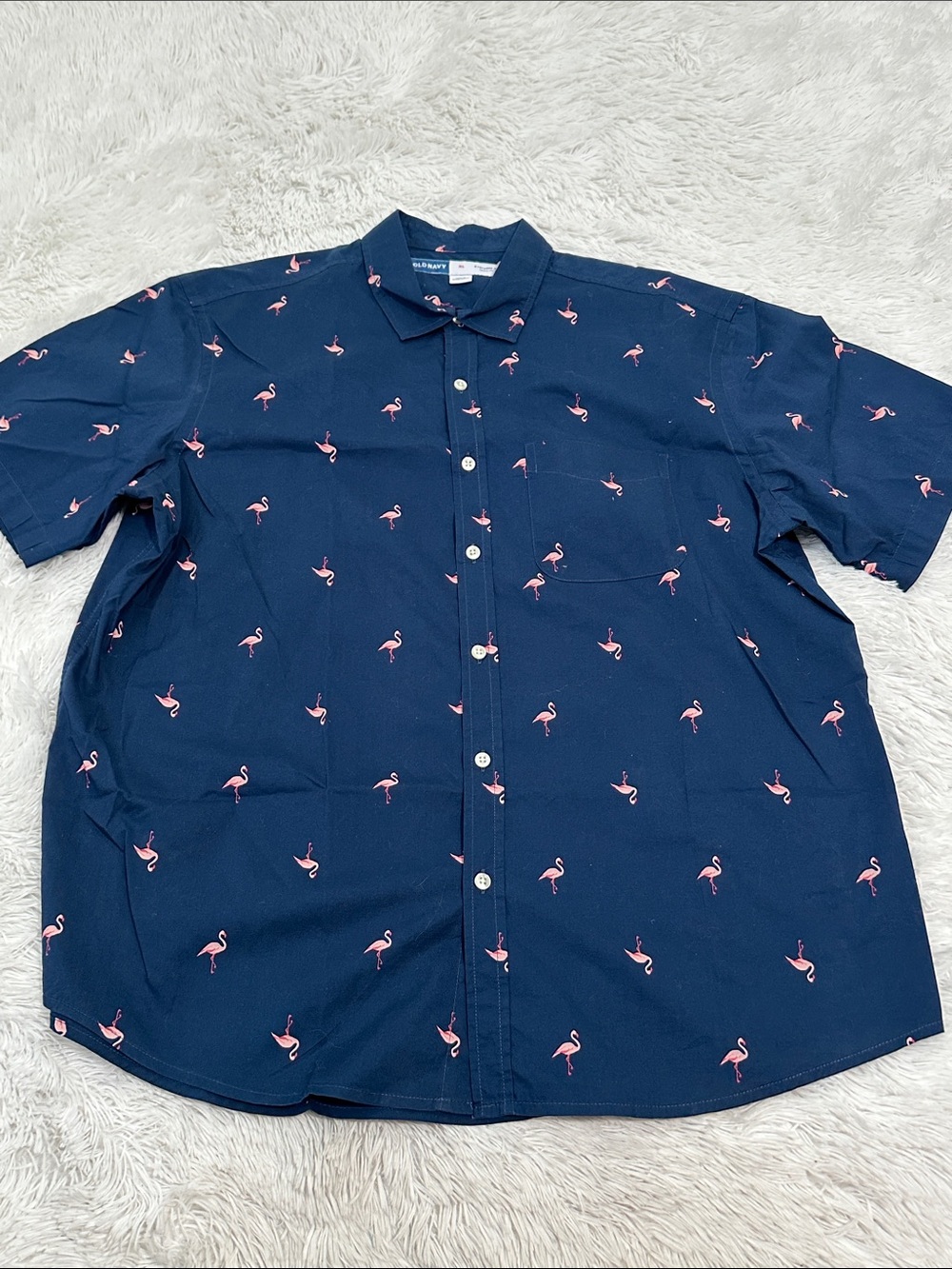🐛 Old Navy Flamingo Button Up Shirt